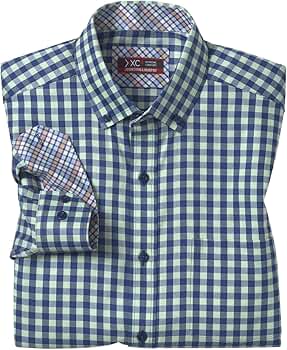 Amazon.com: Johnston & Murphy Men's XC4 Two Tone Gingham Shirt